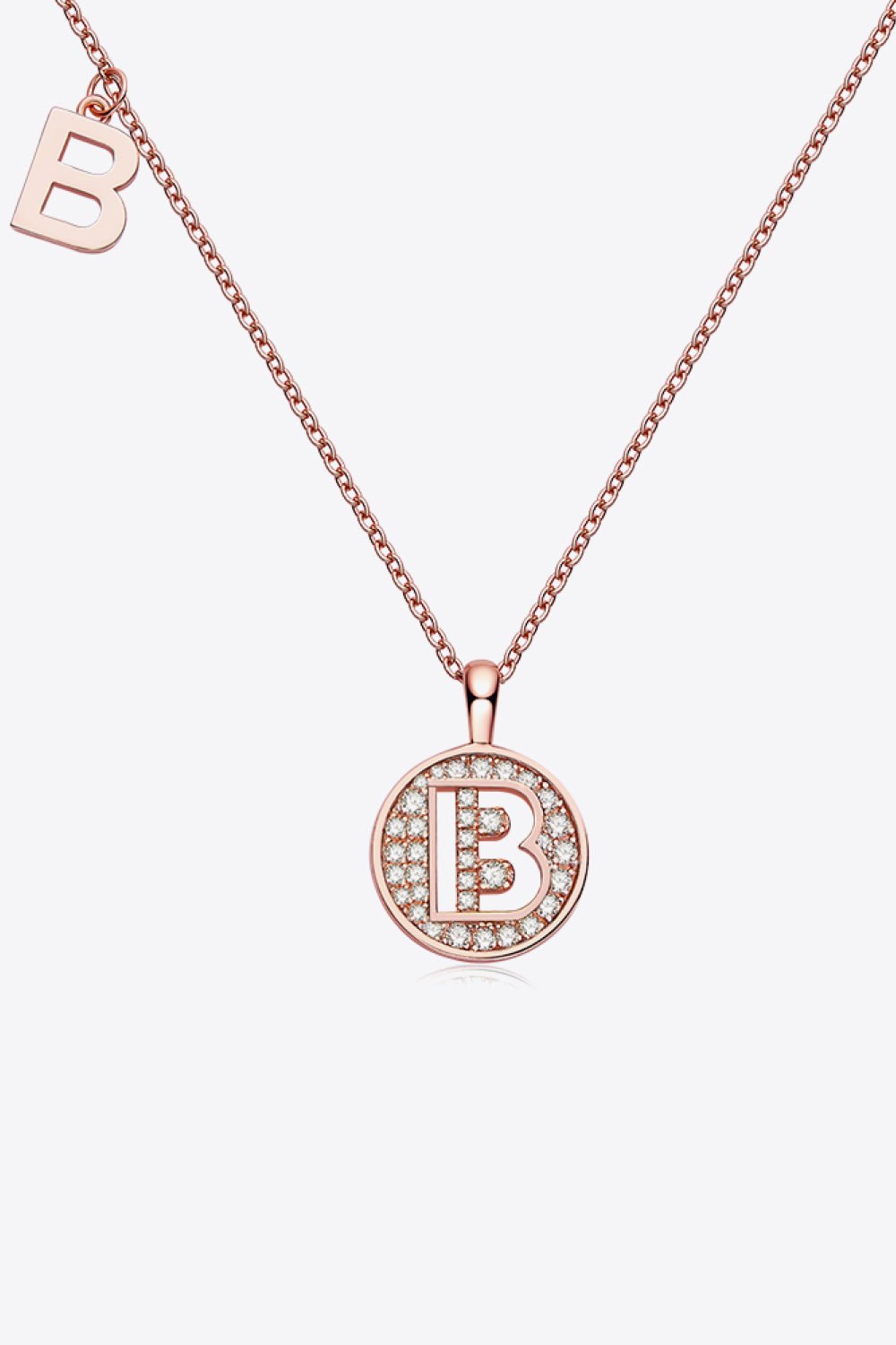 Moissanite A to J Pendant Necklace - adritiX