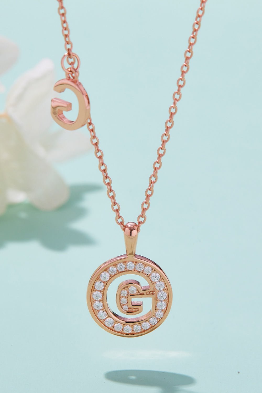 Moissanite A to J Pendant Necklace - adritiX