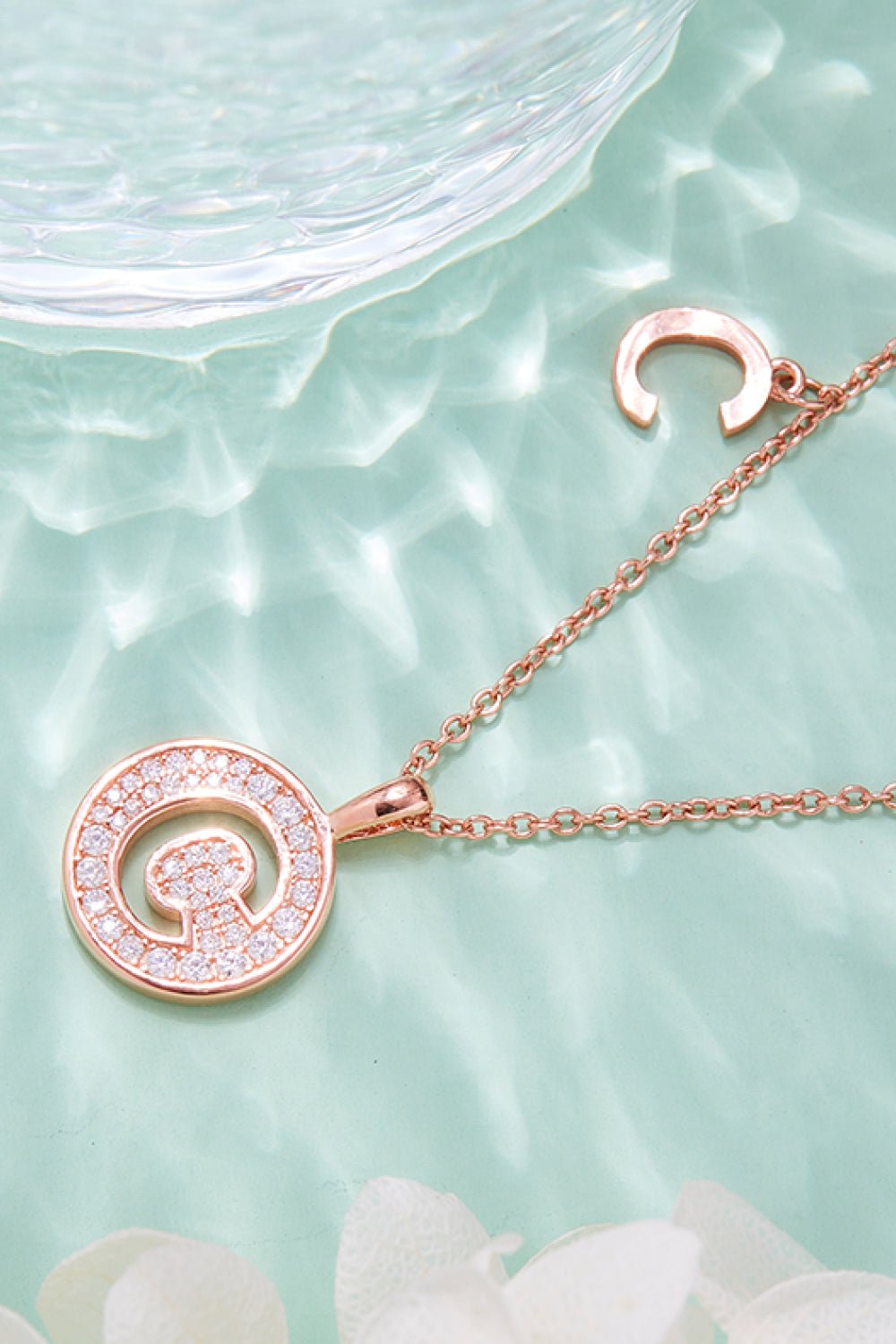 Moissanite A to J Pendant Necklace - adritiX