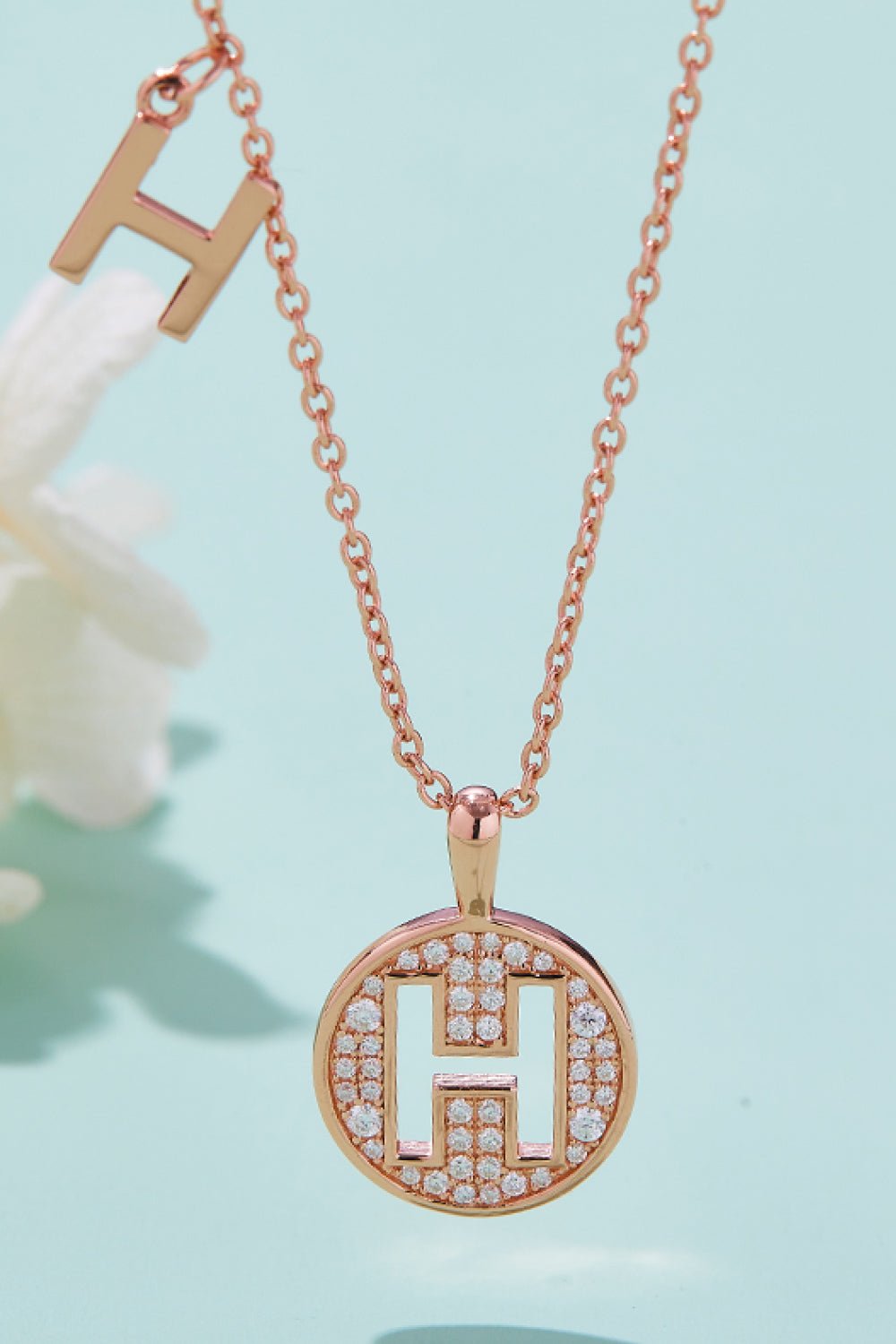Moissanite A to J Pendant Necklace - adritiX