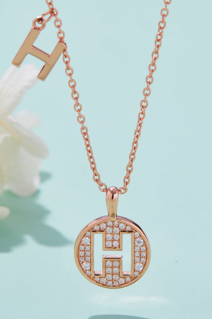 Moissanite A to J Pendant Necklace - adritiX
