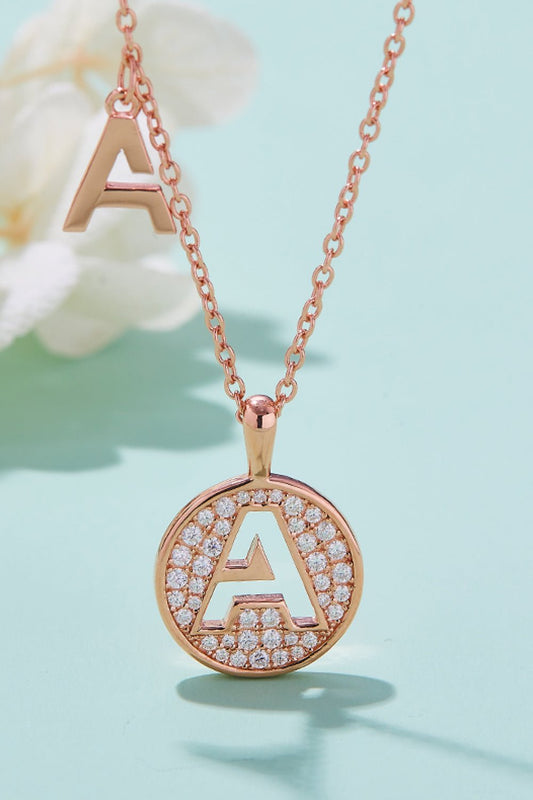 Moissanite A to J Pendant Necklace - adritiX