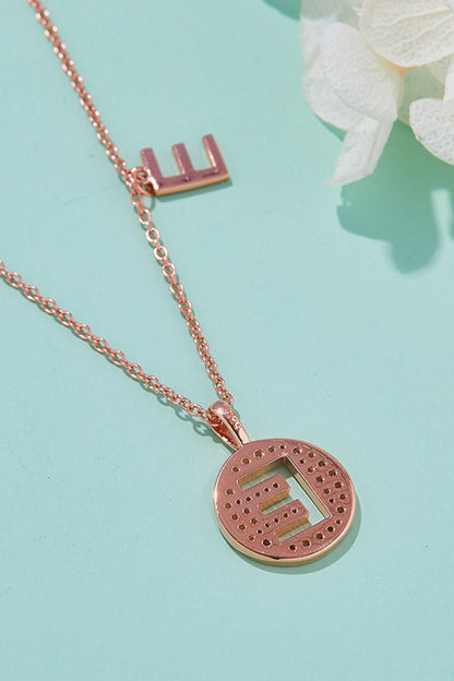 Moissanite A to J Pendant Necklace - adritiX
