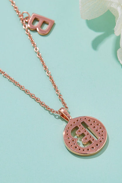 Moissanite A to J Pendant Necklace - adritiX