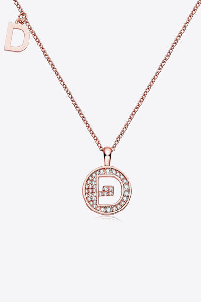 Moissanite A to J Pendant Necklace - adritiX