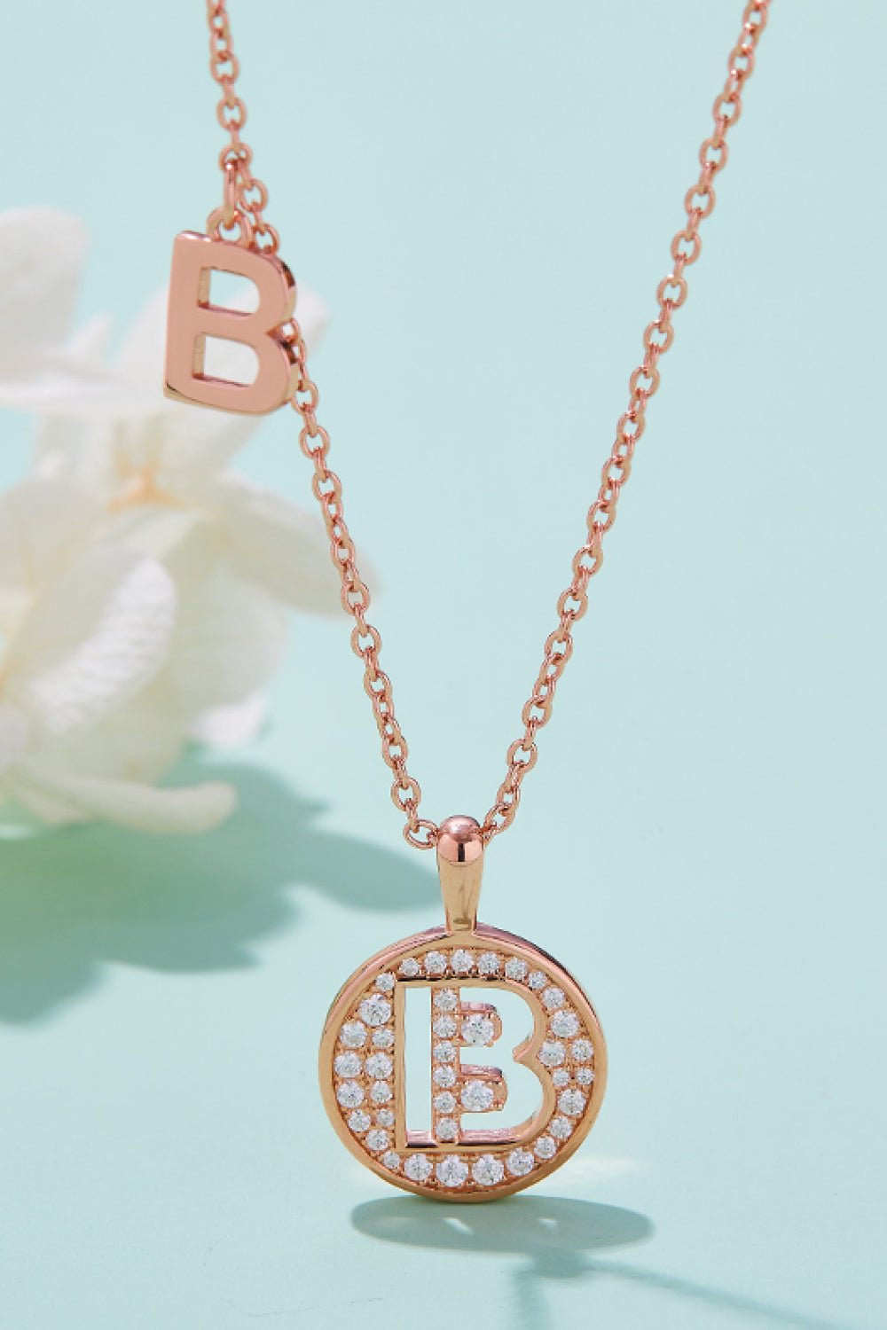 Moissanite A to J Pendant Necklace - adritiX