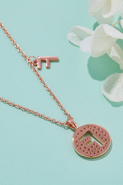 Moissanite A to J Pendant Necklace - adritiX