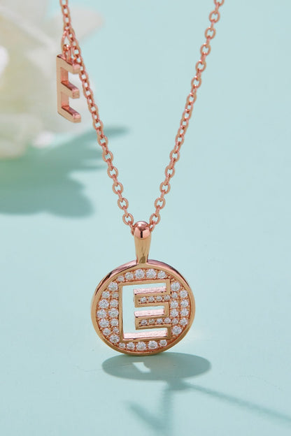 Moissanite A to J Pendant Necklace - adritiX