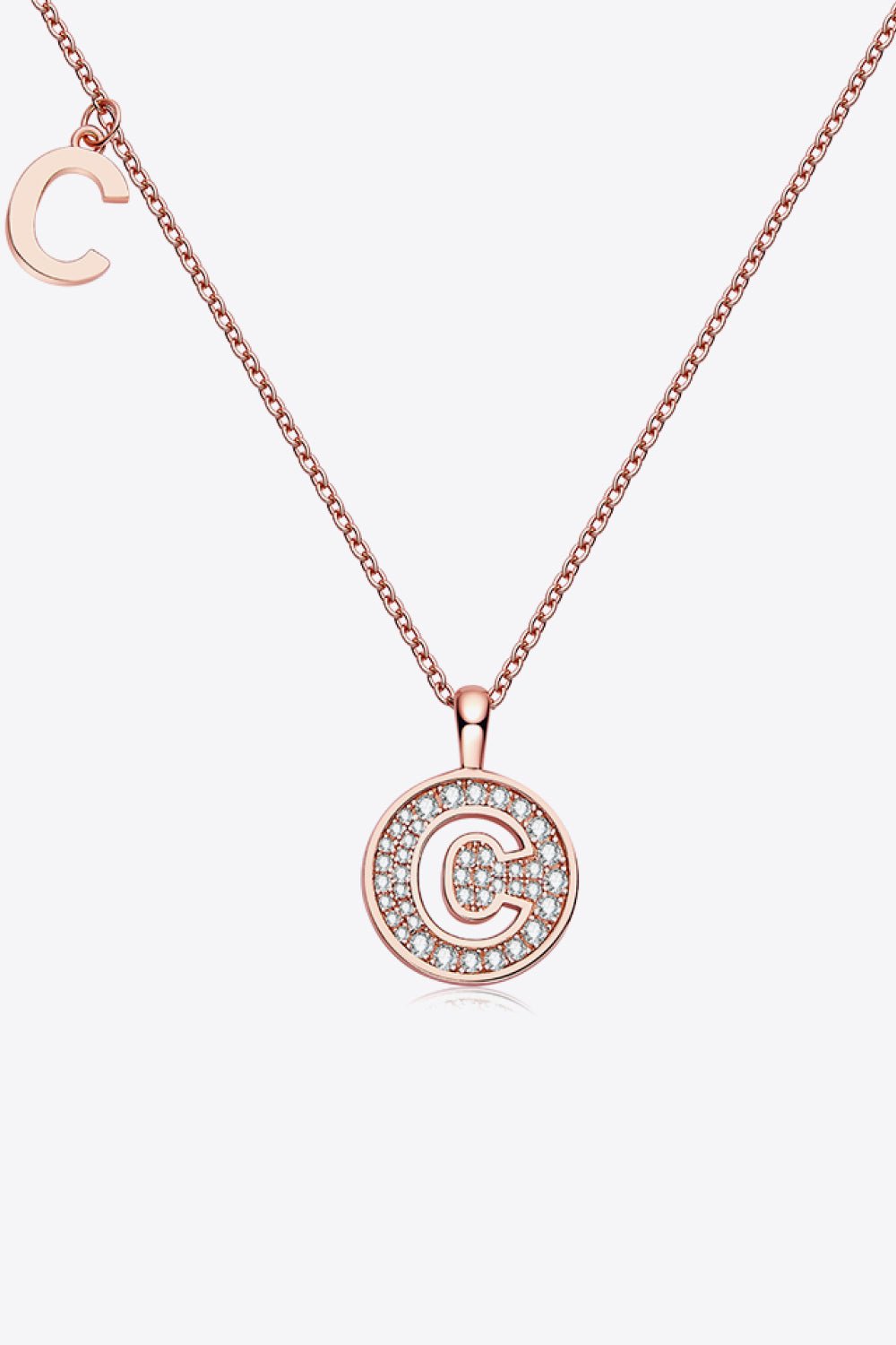 Moissanite A to J Pendant Necklace - adritiX