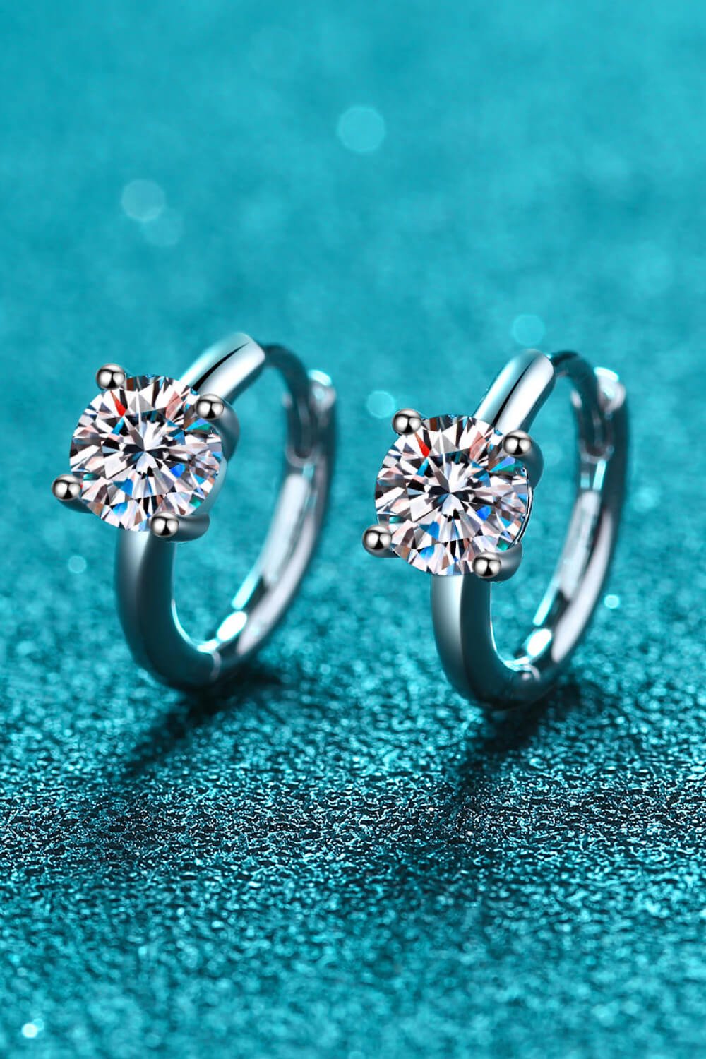 Moissanite Huggie Earrings - adritiX