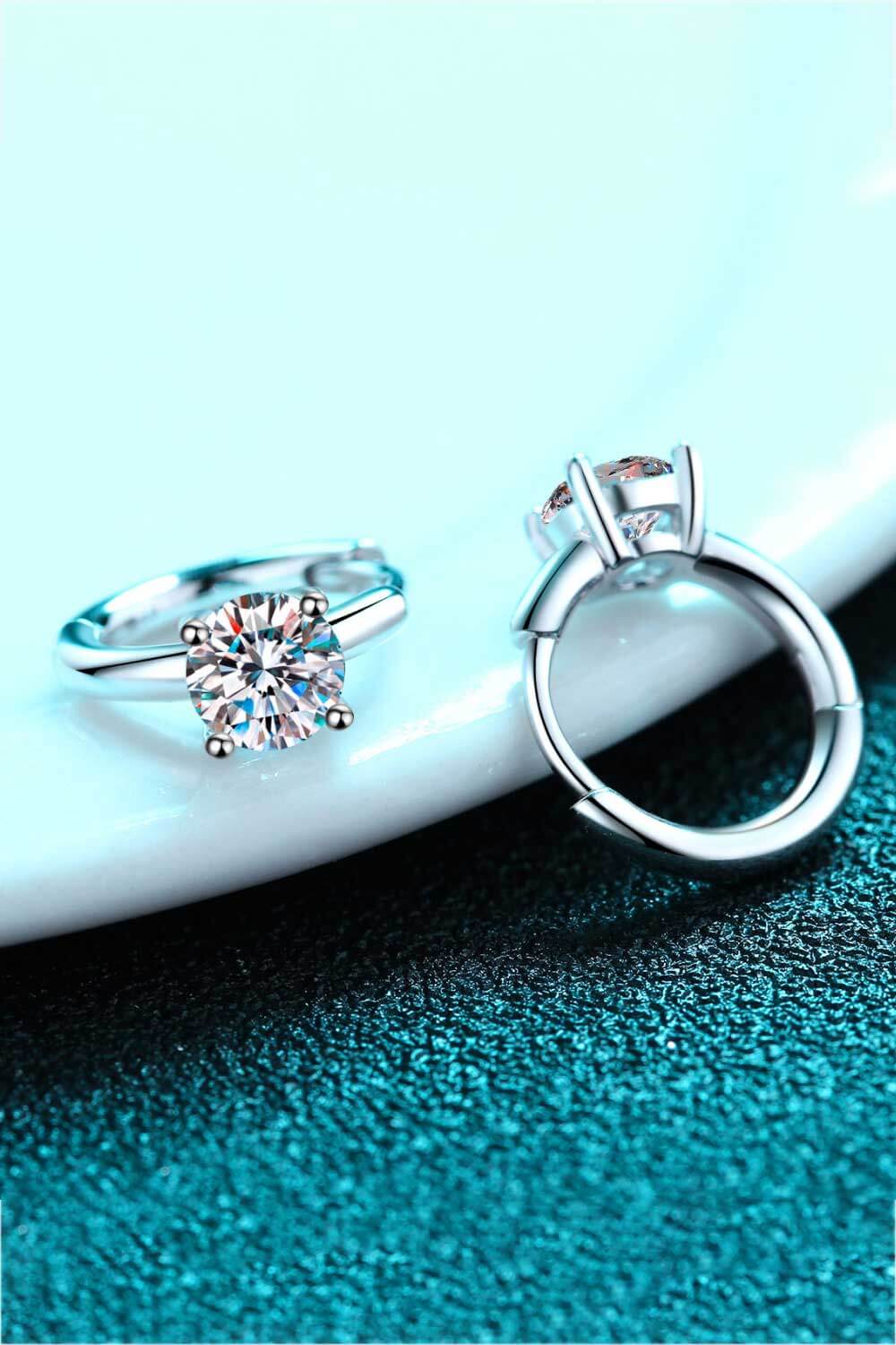 Moissanite Huggie Earrings - adritiX