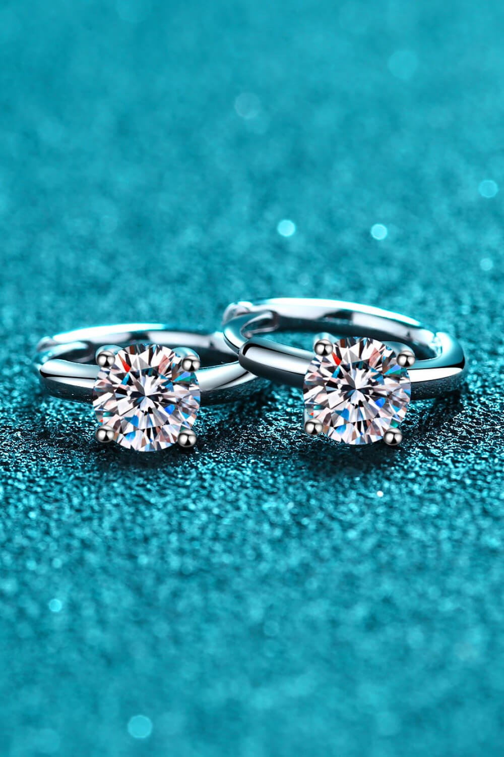 Moissanite Huggie Earrings - adritiX