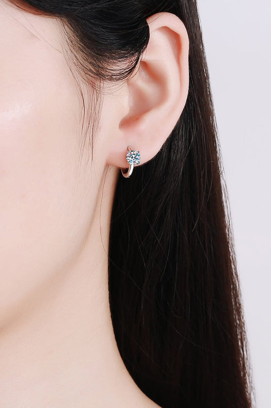Moissanite Huggie Earrings - adritiX