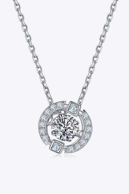 Moissanite Pendant Chain - Link Necklace - adritiX