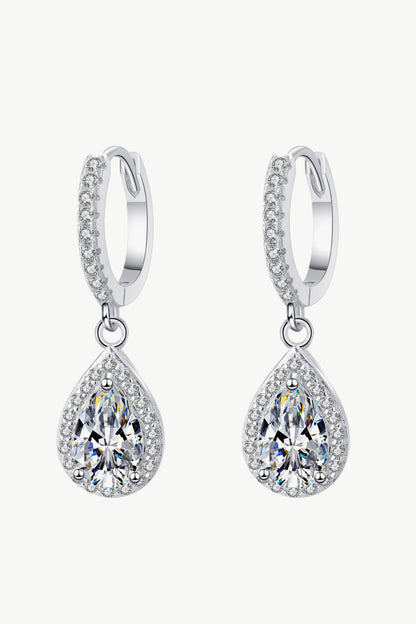 Moissanite Teardrop Earrings - adritiX