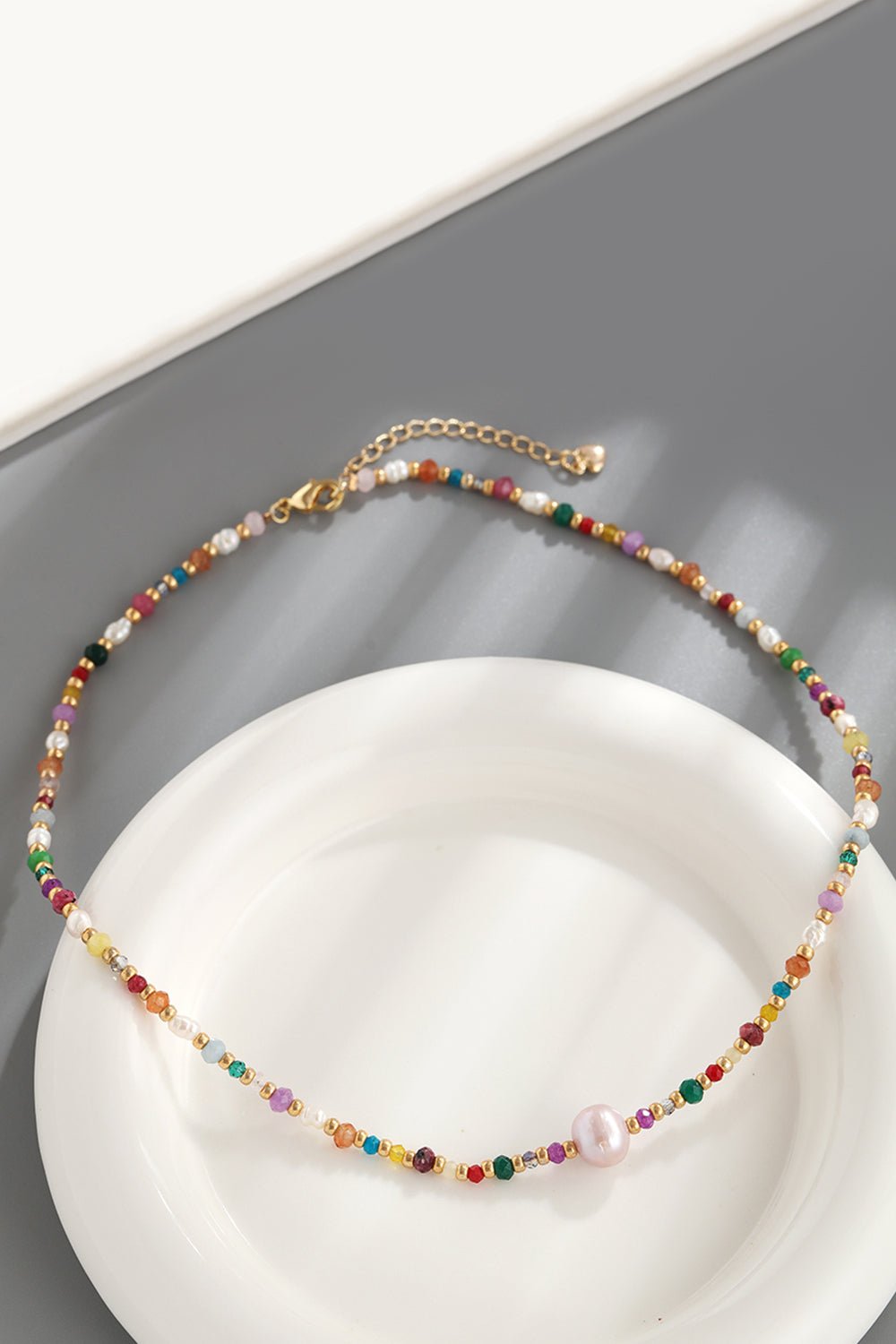 Multicolored Bead Necklace - adritiX