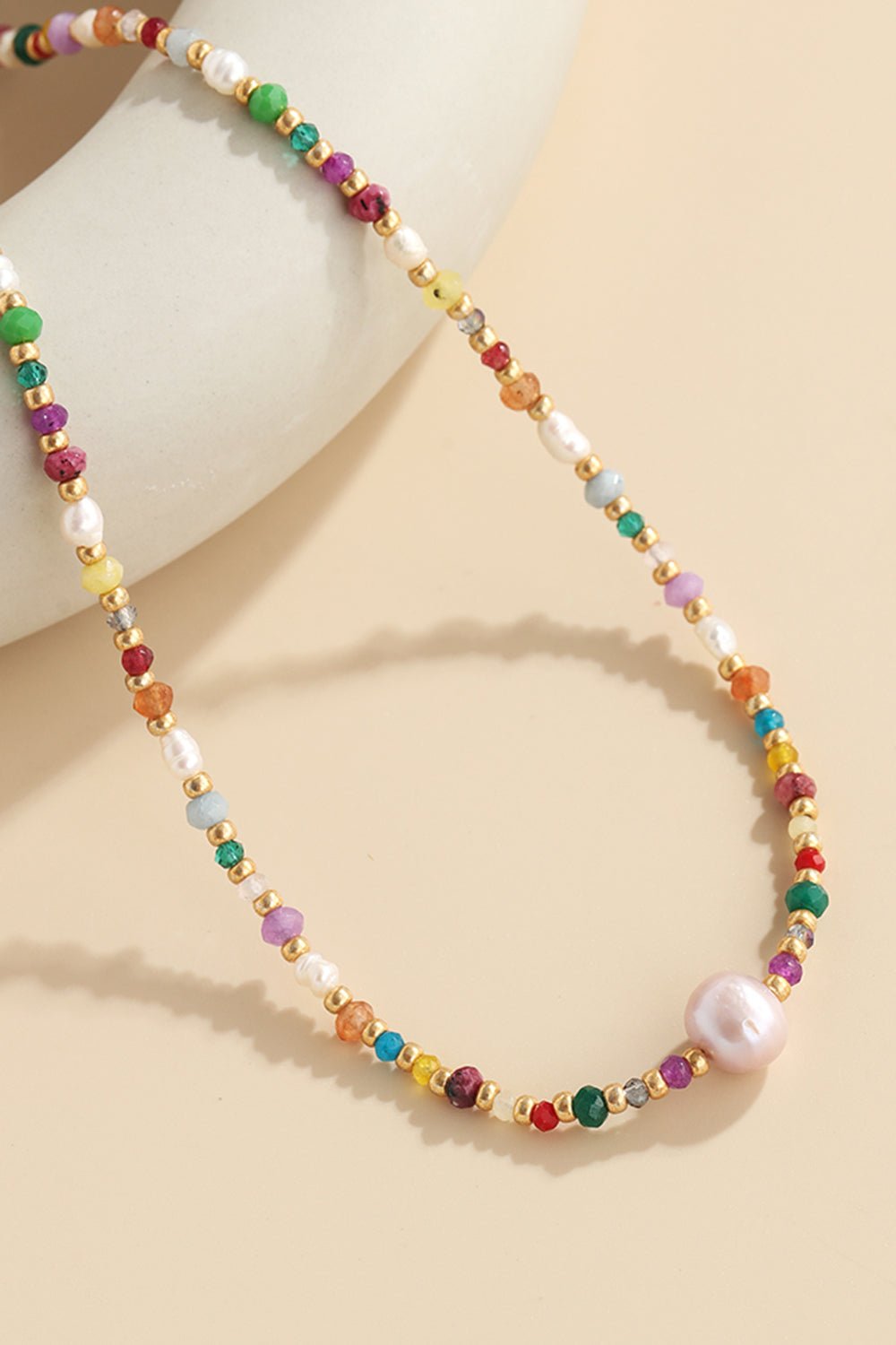 Multicolored Bead Necklace - adritiX