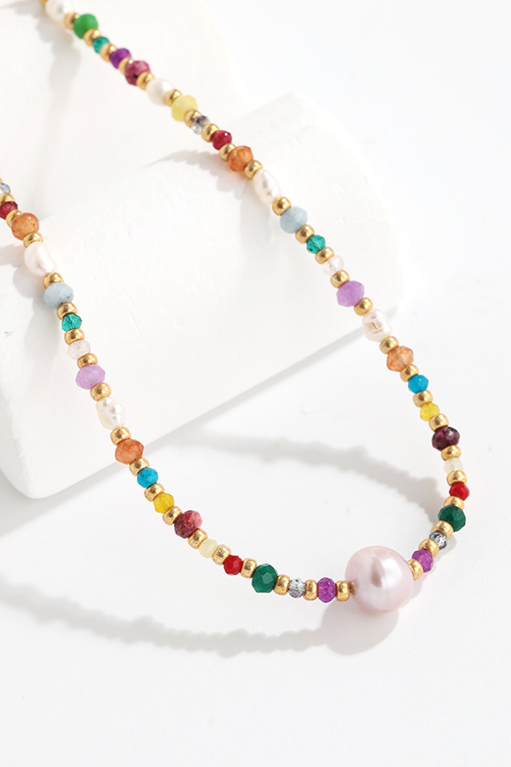Multicolored Bead Necklace - adritiX