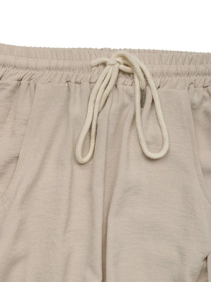 Perfee Wide Leg Drawstring Pants - Effortless Comfort & Chic Style - adritiX