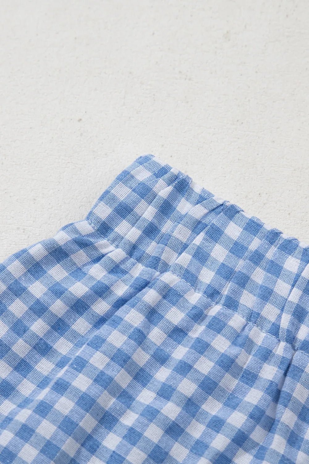 Plaid Gingham High Waist Shorts - adritiX