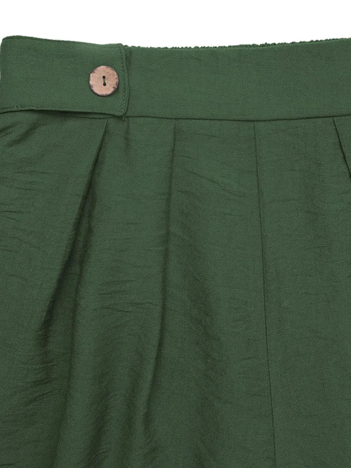 Pleated Detail Shorts with Pockets - adritiX