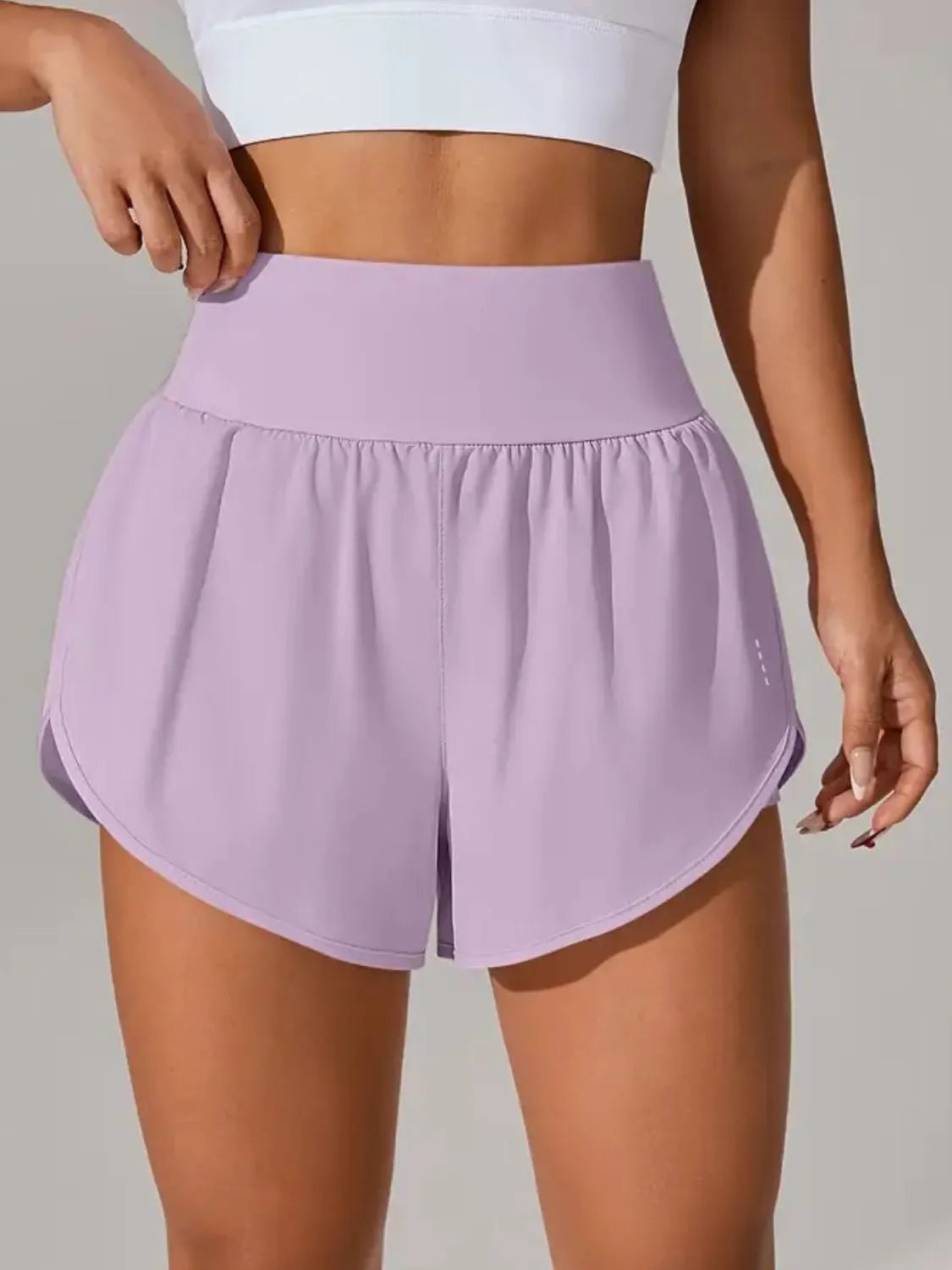 Pocketed High Waist Active Shorts - adritiX