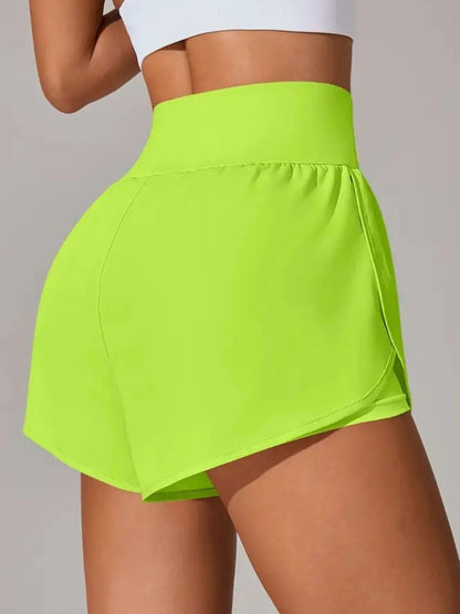 Pocketed High Waist Active Shorts - adritiX