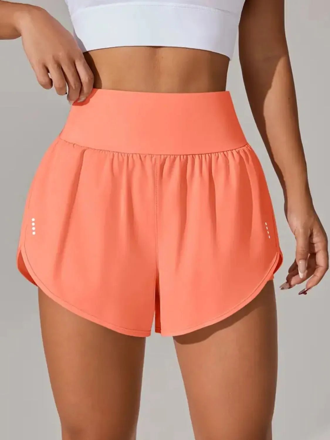 Pocketed High Waist Active Shorts - adritiX