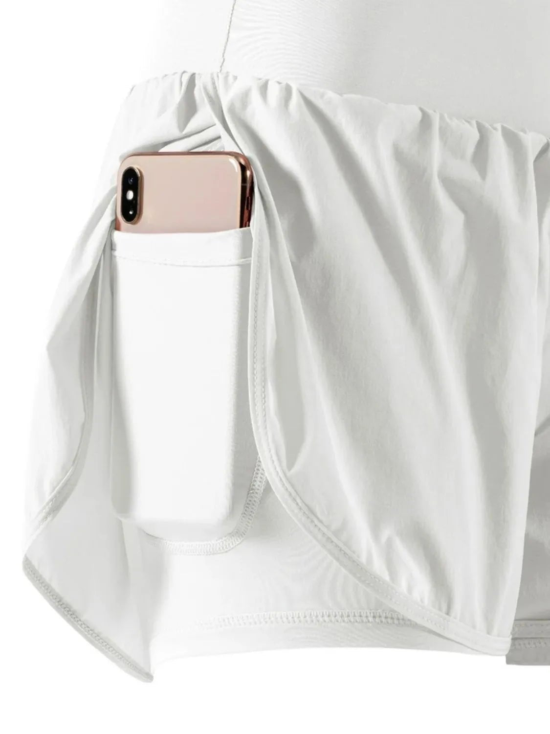 Pocketed High Waist Active Shorts - adritiX