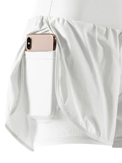 Pocketed High Waist Active Shorts - adritiX
