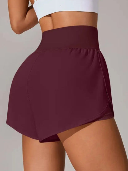 Pocketed High Waist Active Shorts - adritiX