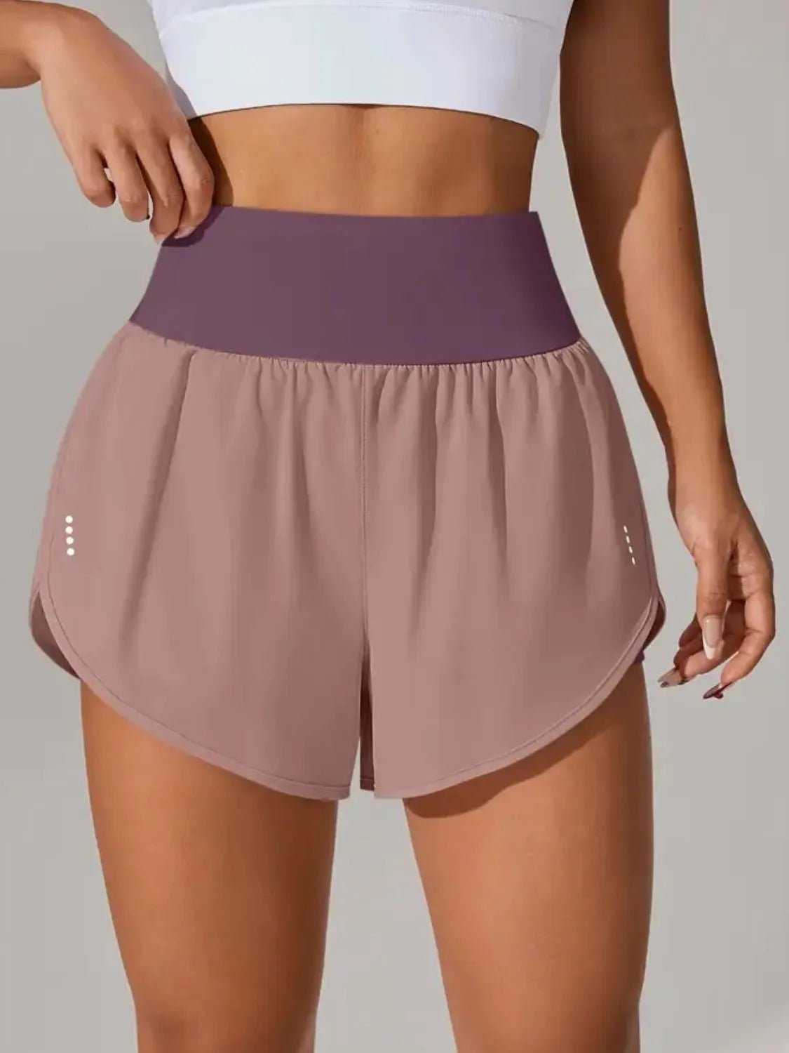 Pocketed High Waist Active Shorts - adritiX