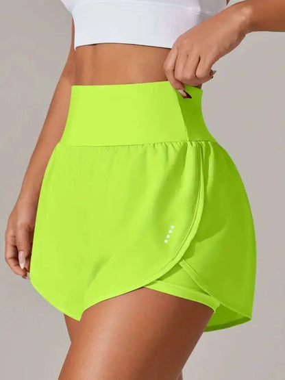 Pocketed High Waist Active Shorts - adritiX