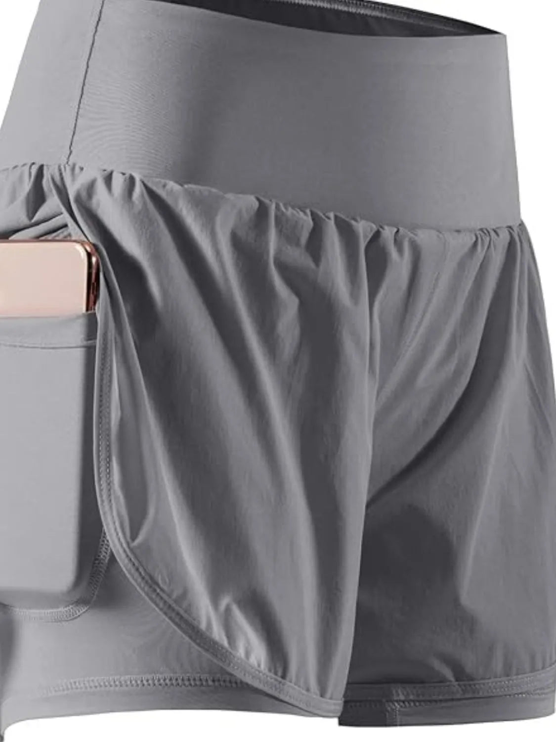 Pocketed High Waist Active Shorts - adritiX