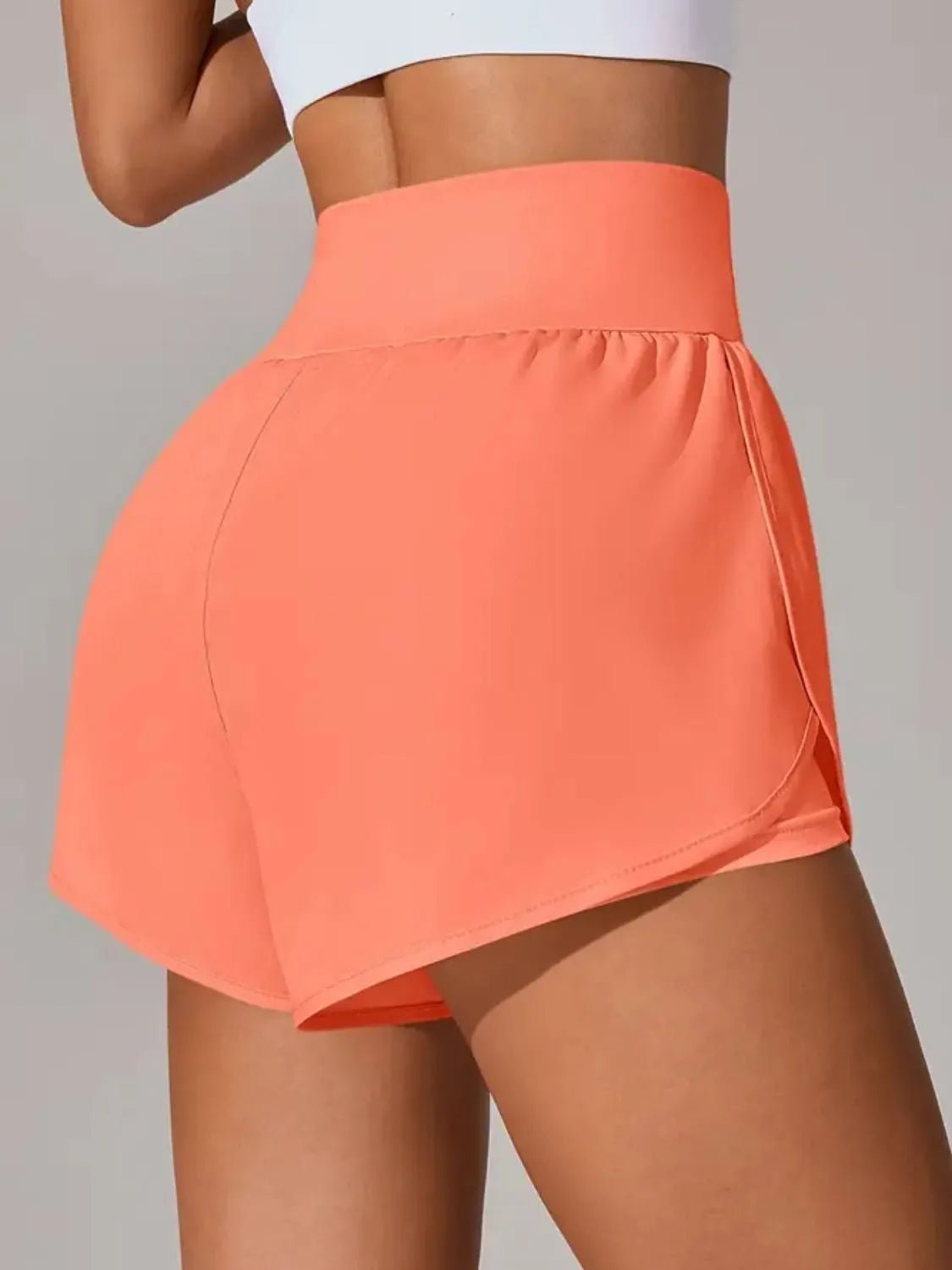 Pocketed High Waist Active Shorts - adritiX