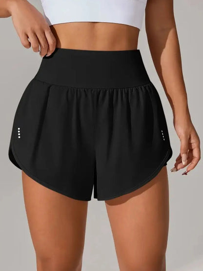 Pocketed High Waist Active Shorts - adritiX