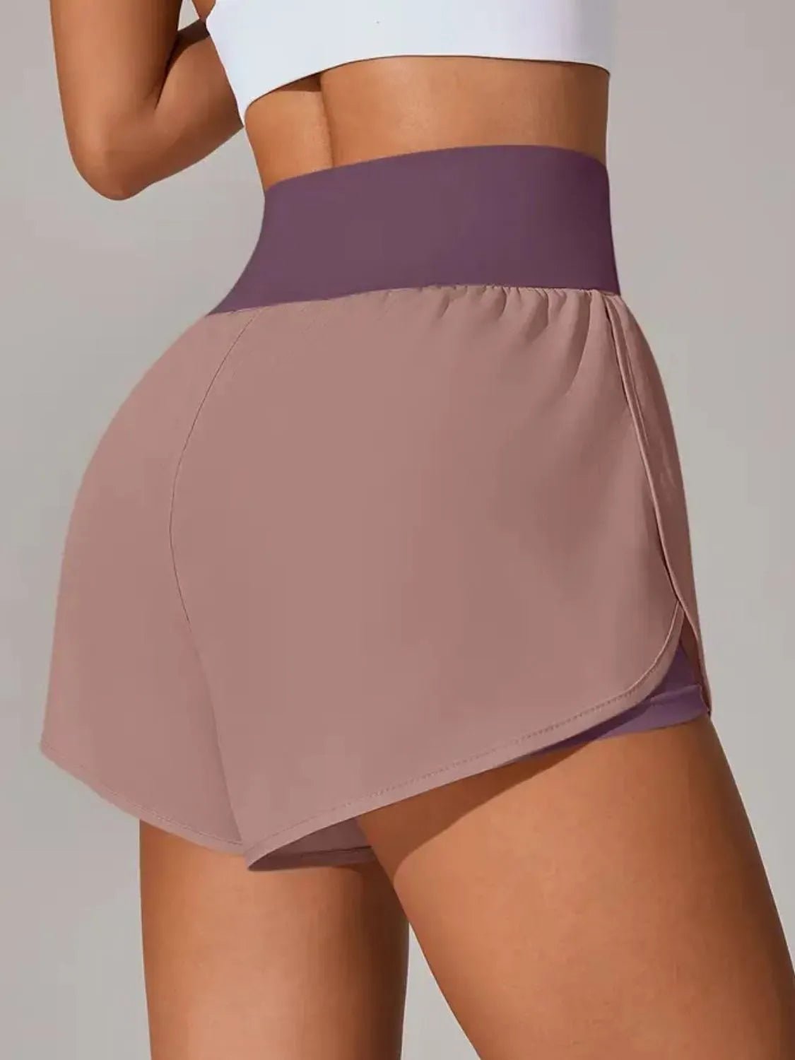 Pocketed High Waist Active Shorts - adritiX