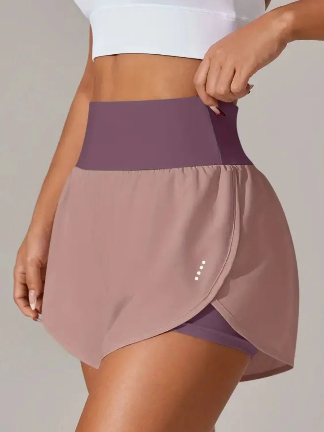 Pocketed High Waist Active Shorts - adritiX
