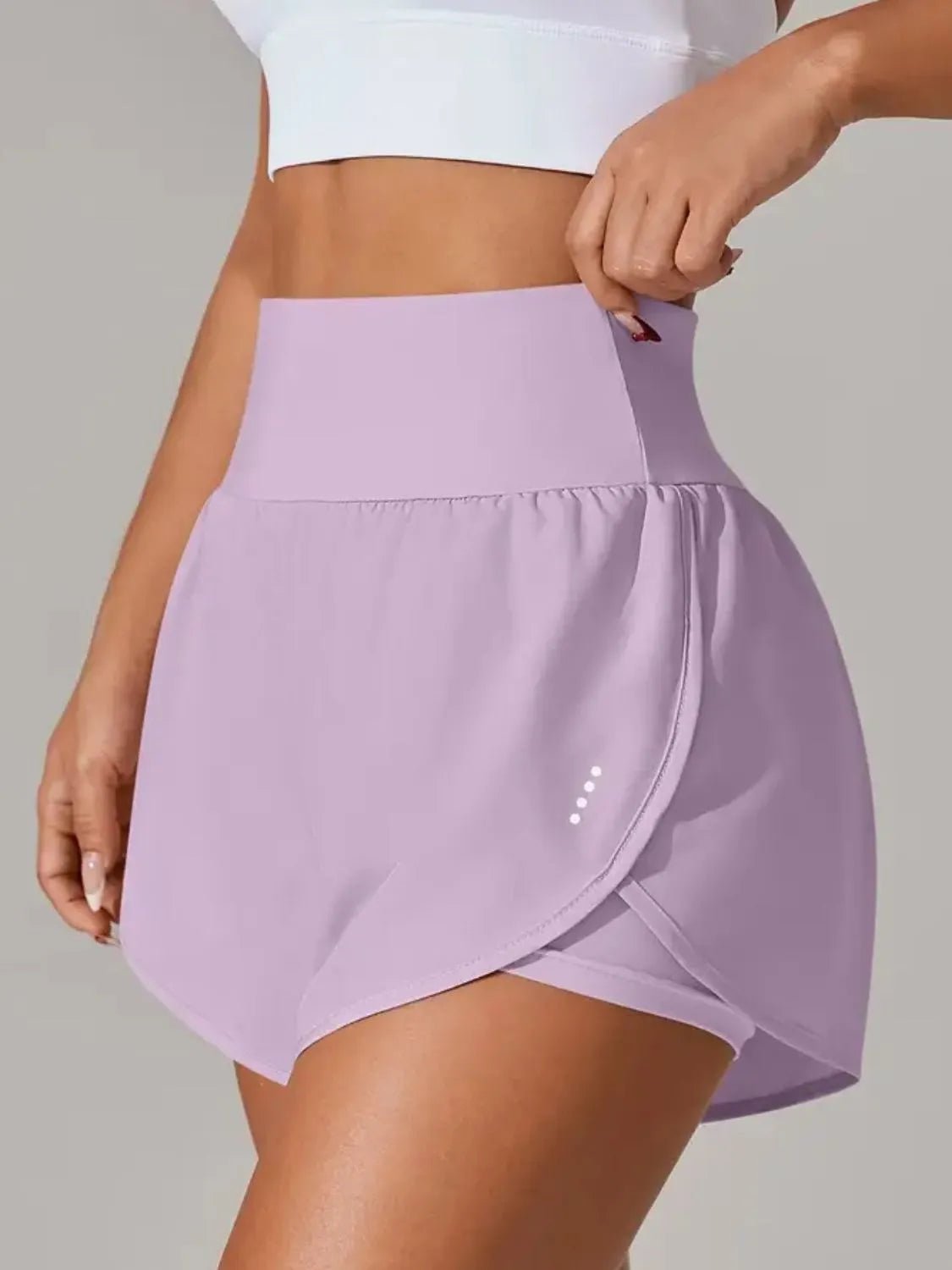 Pocketed High Waist Active Shorts - adritiX