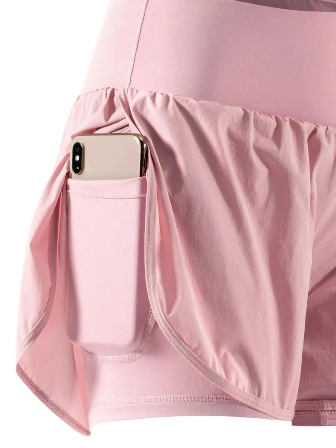 Pocketed High Waist Active Shorts - adritiX