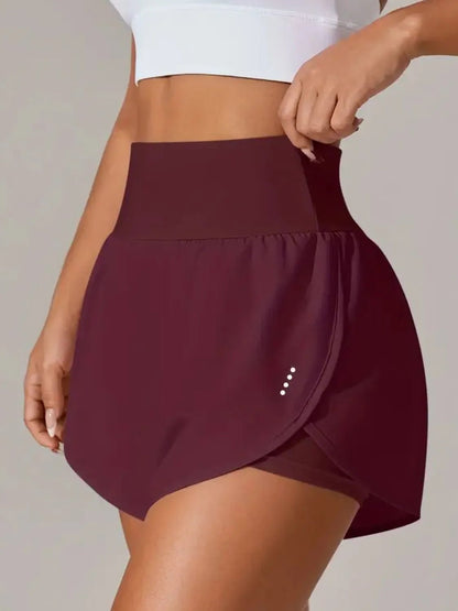 Pocketed High Waist Active Shorts - adritiX