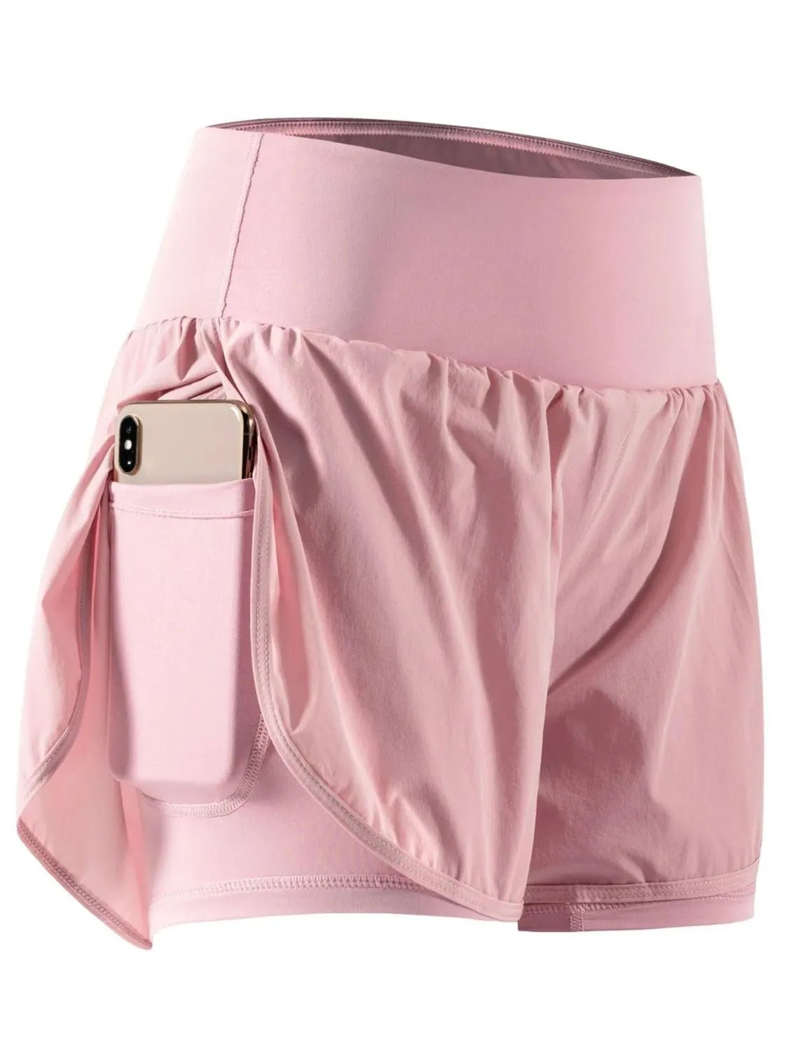 Pocketed High Waist Active Shorts - adritiX