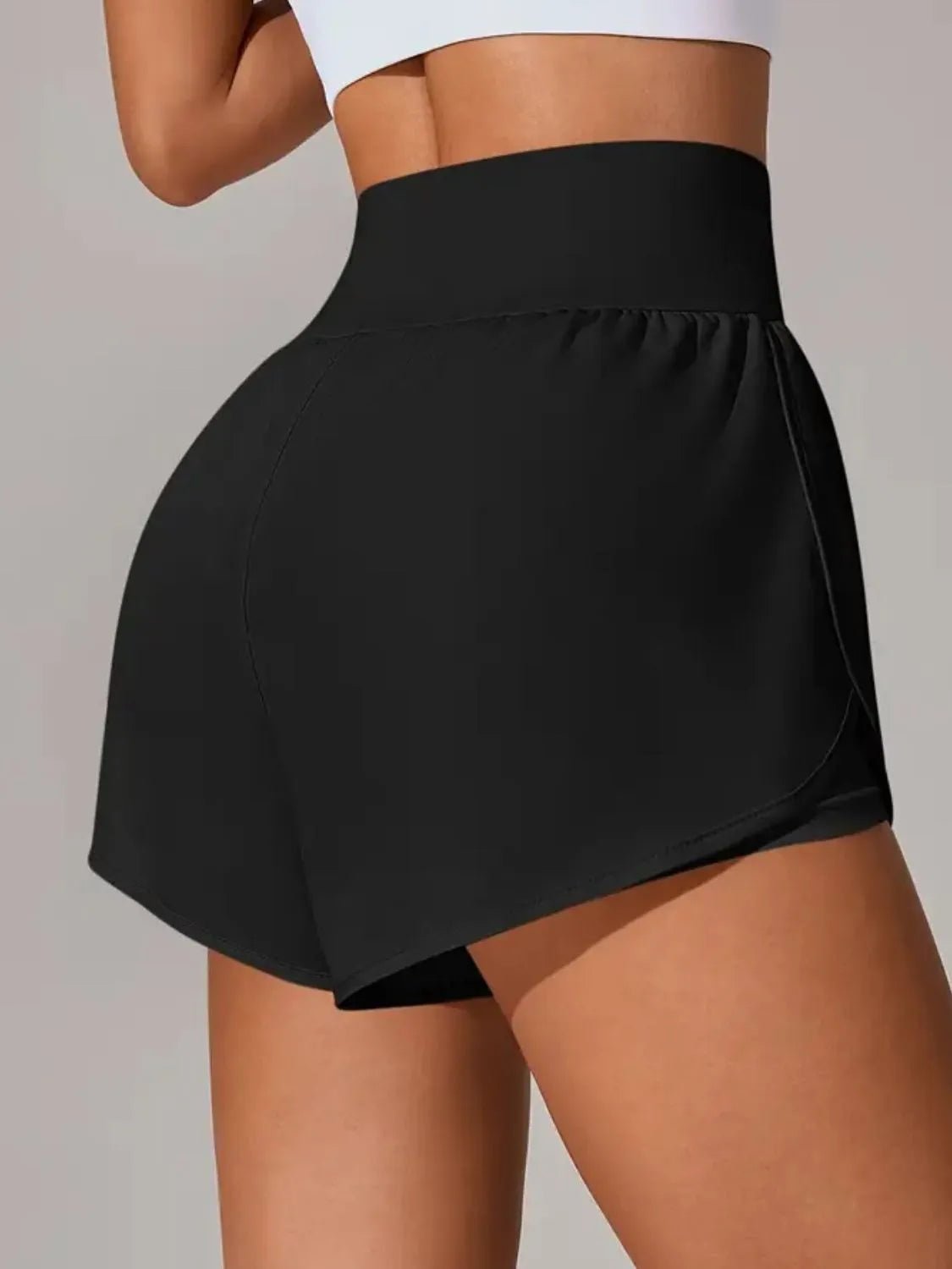 Pocketed High Waist Active Shorts - adritiX