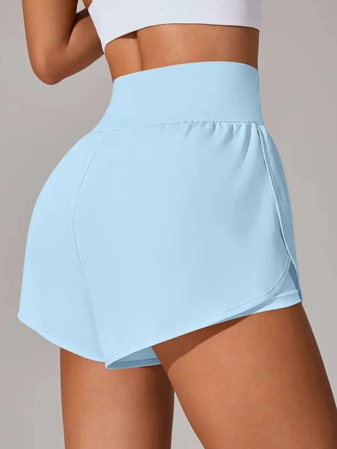 Pocketed High Waist Active Shorts - adritiX