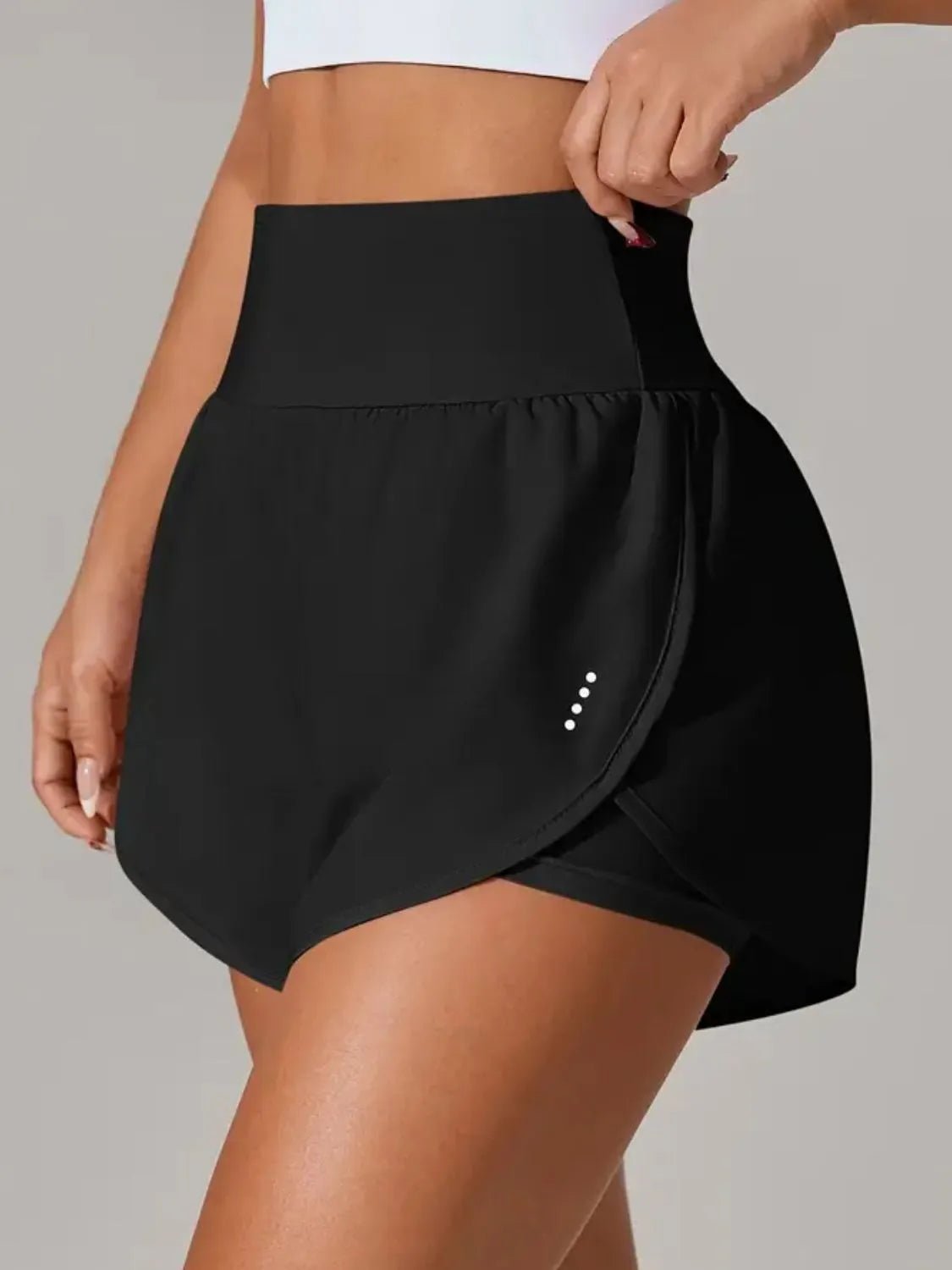 Pocketed High Waist Active Shorts - adritiX