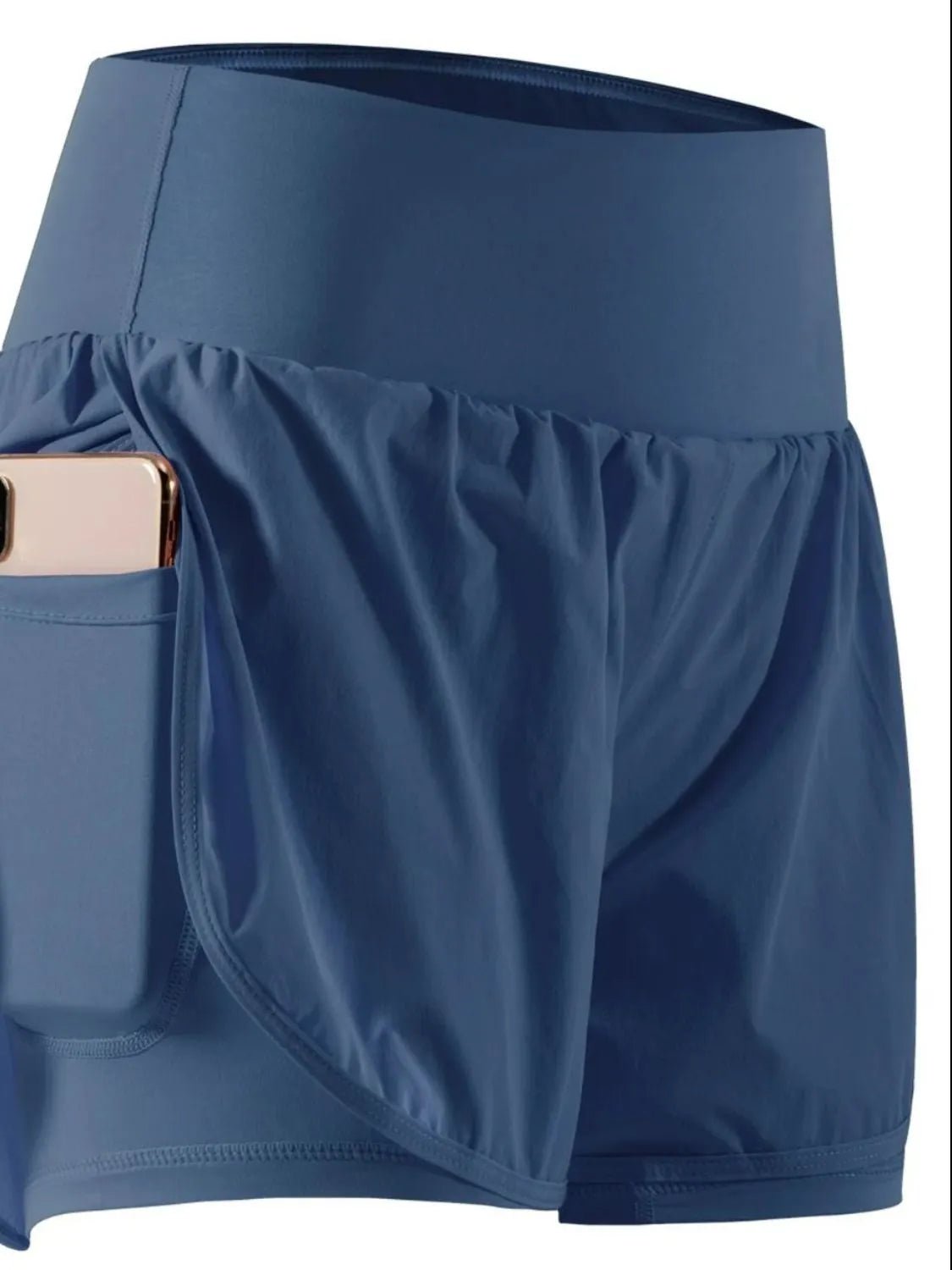 Pocketed High Waist Active Shorts - adritiX