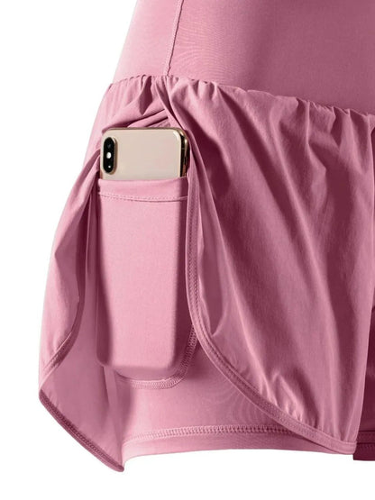 Pocketed High Waist Active Shorts - adritiX