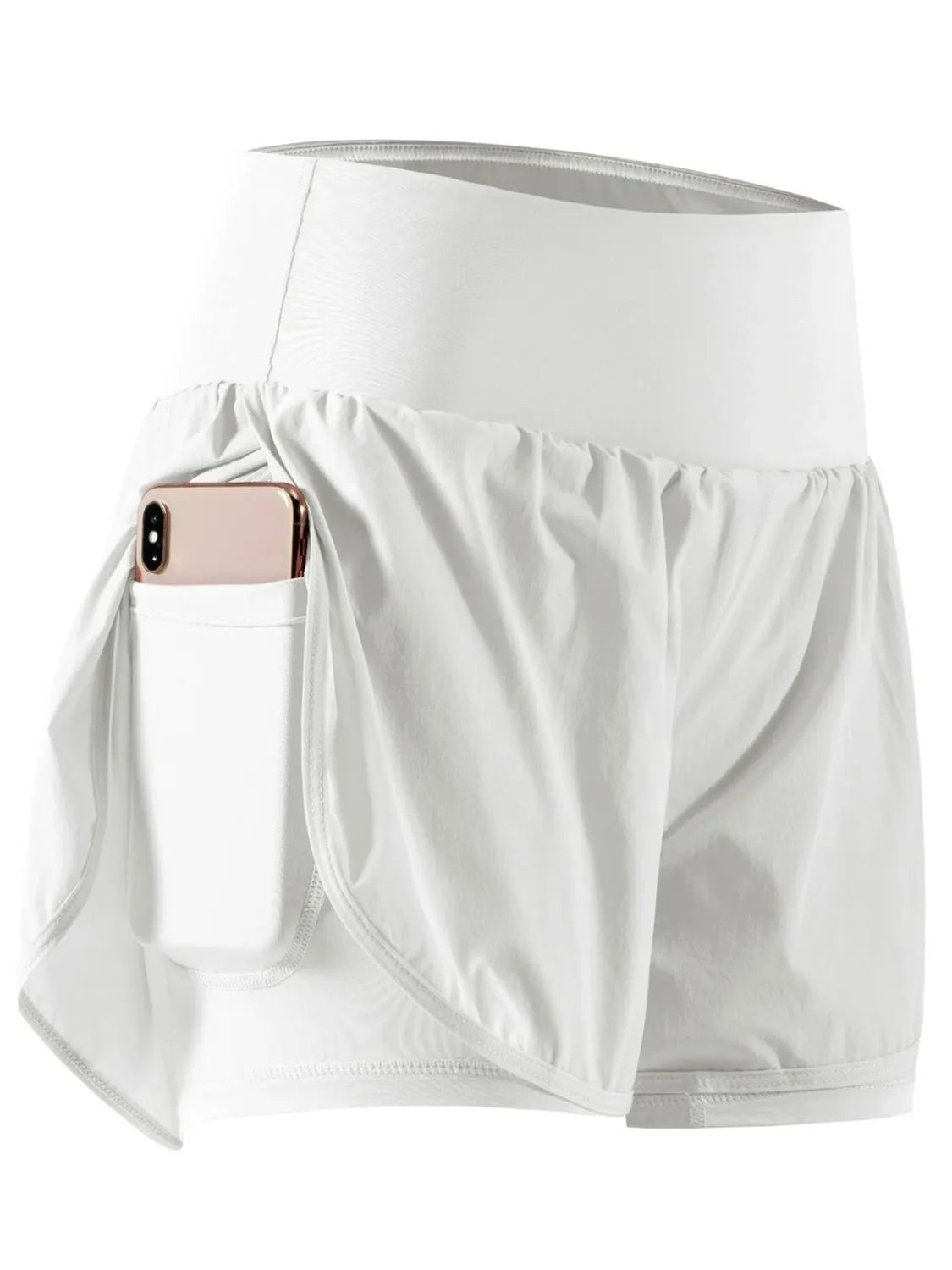 Pocketed High Waist Active Shorts - adritiX