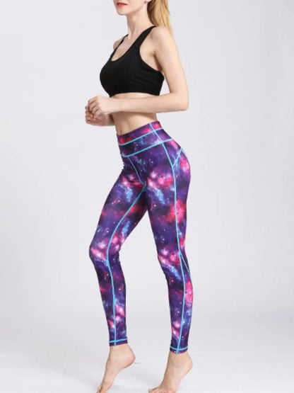 Printed Active High Waist Leggings - adritiX