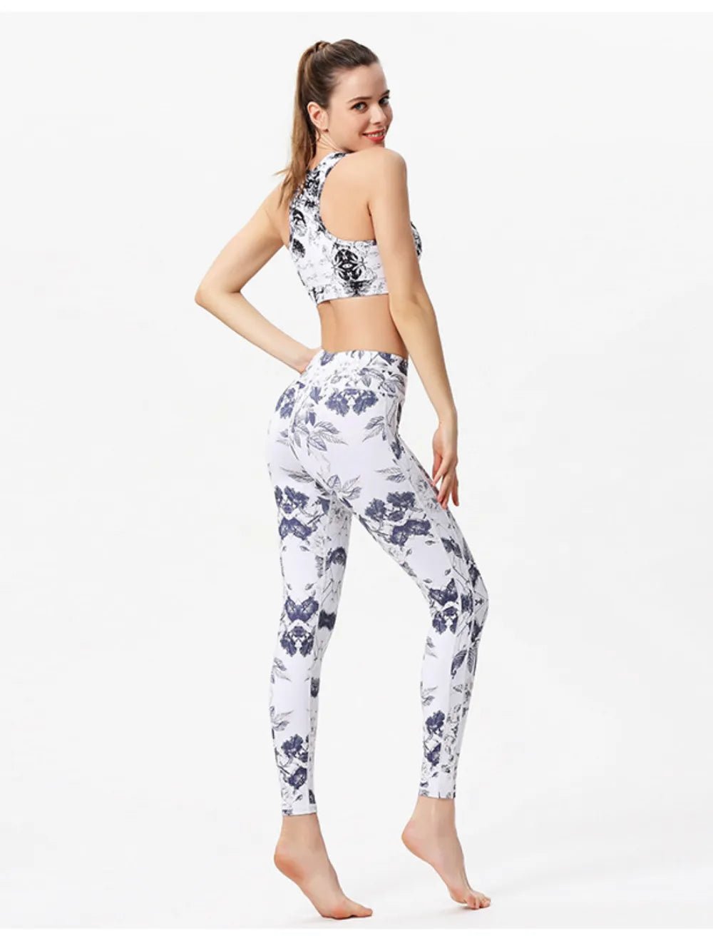 Printed Active High Waist Leggings - adritiX